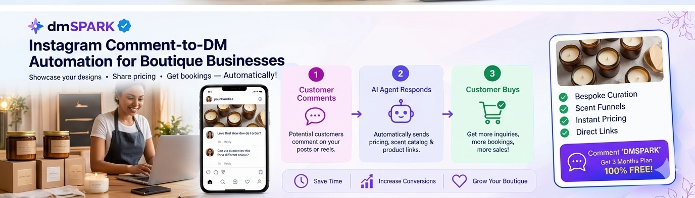 Instagram comment-to-DM automation guide for artisanal candle businesses