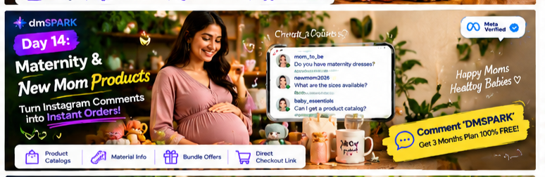 Maternity and new mom essentials displayed in a welcoming online store setting