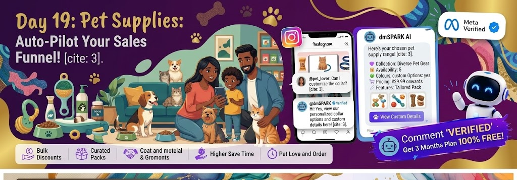 Pet toys and supplies with Instagram marketing automation